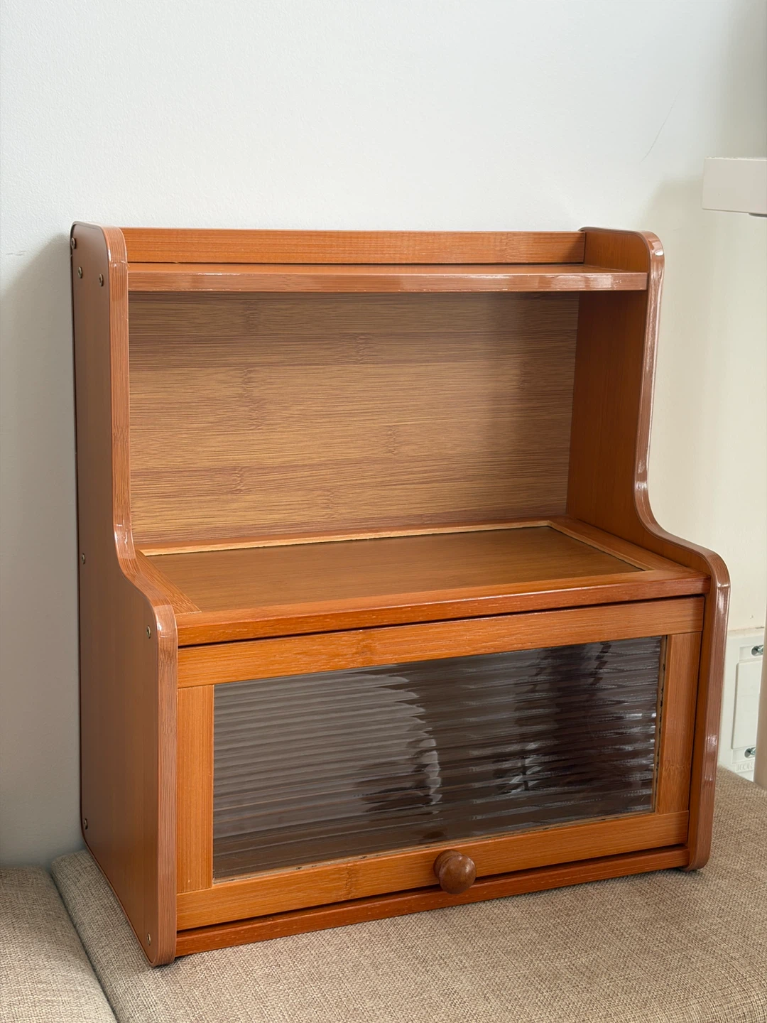 Wooden Cabinet Organizer Two Shelves with Door - photo 5