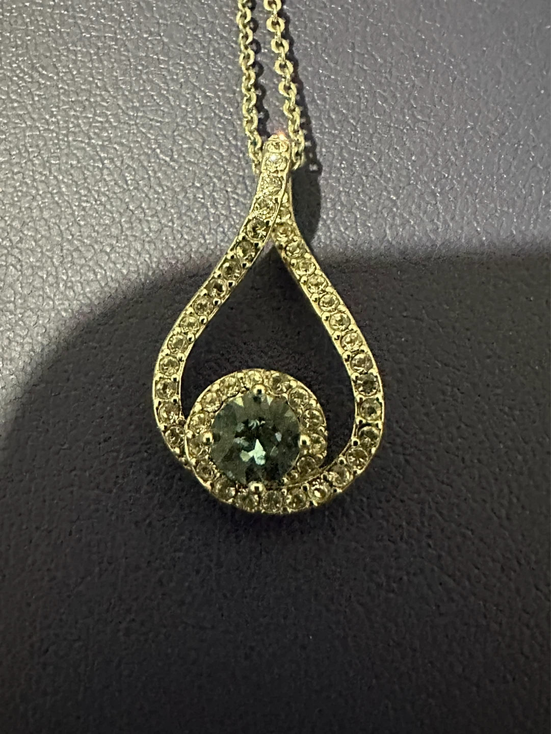 Teardrop Pendant Necklace and Matching Earrings Set - photo 5