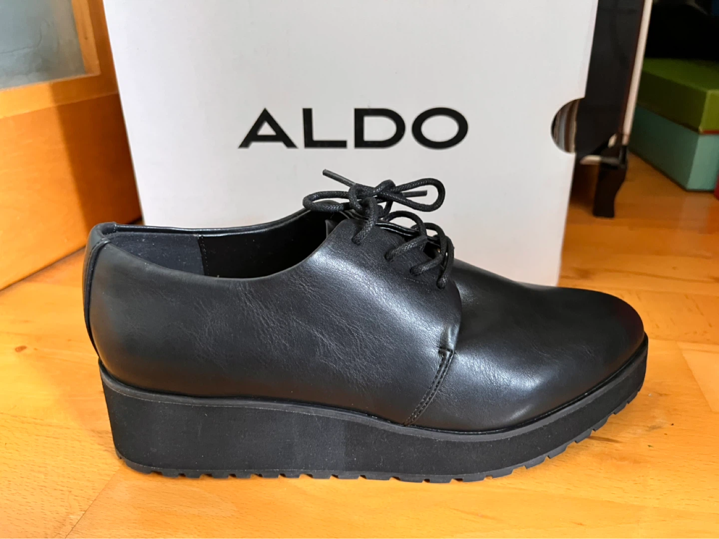 NEW Size 7 ALDO Women's Black LOVIREDE Oxfords