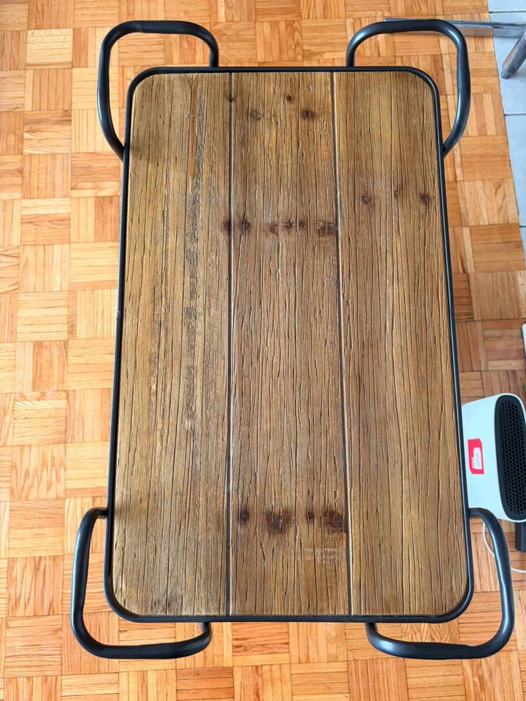 Rustic Wood and Metal Bar Cart - photo 5