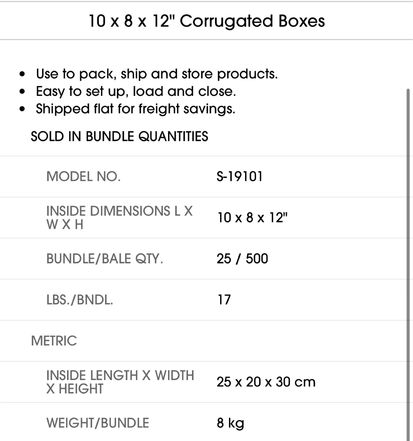 Corrugated Cardboard Unline Boxes - Various Sizes - photo 2