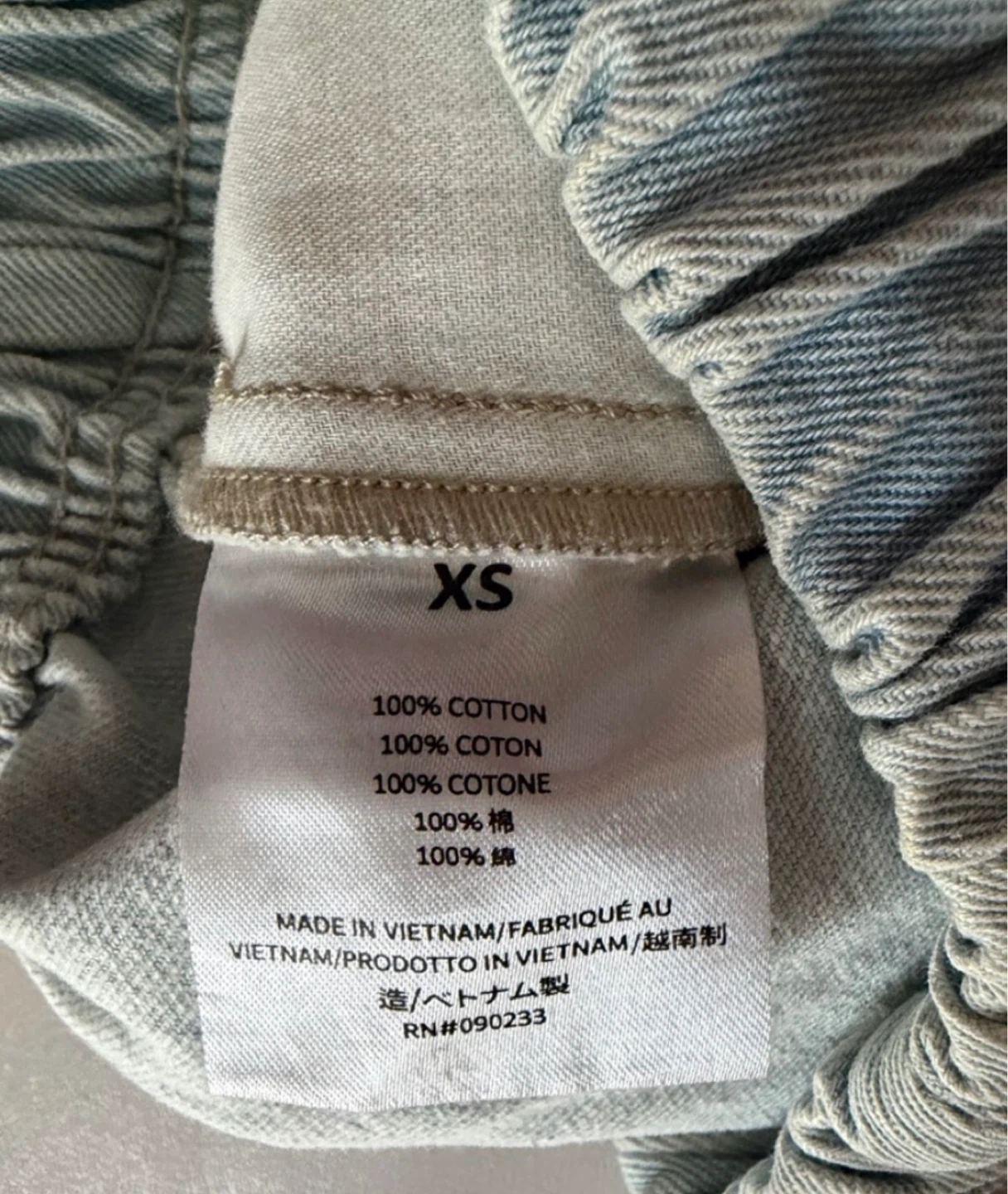 Fear of God Essentials Relaxed Pants Light Washed Denim XS - photo 3