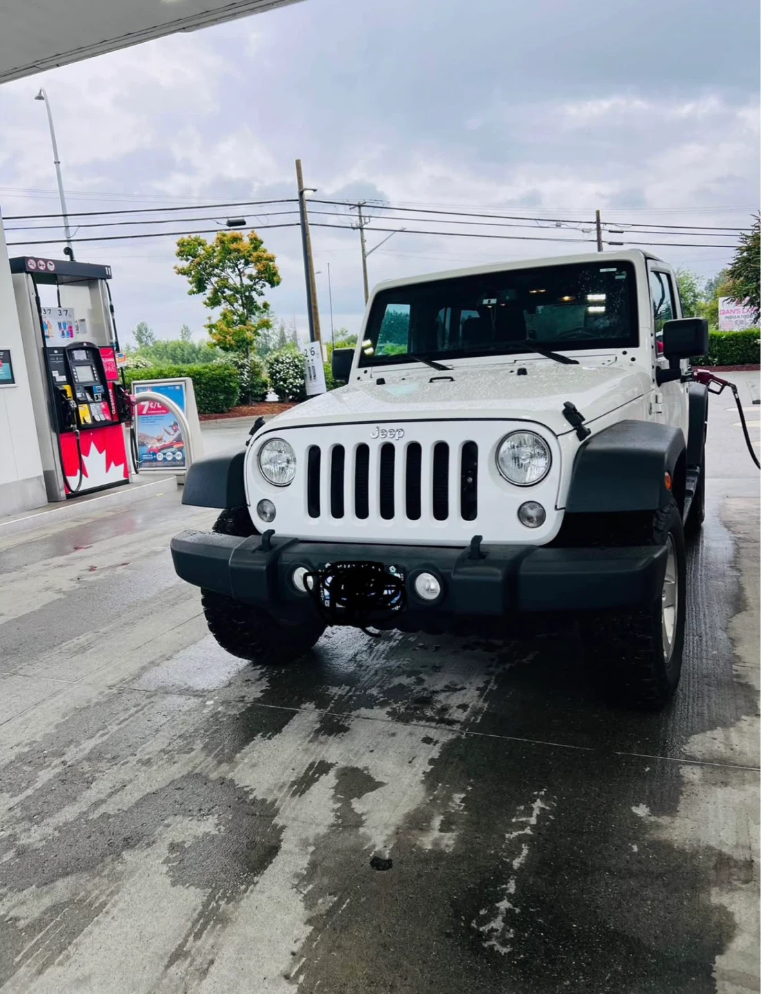 White Jeep Wrangler 4-Door SUV