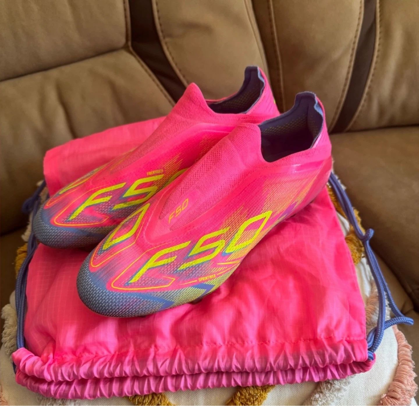 adidas F50 Elite Laceless FG Size 8.5 US