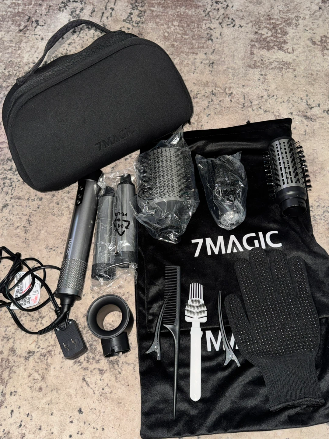 7MAGIC Multi-Styler Hair Dryer & Volumizer Set - Silver - photo 2