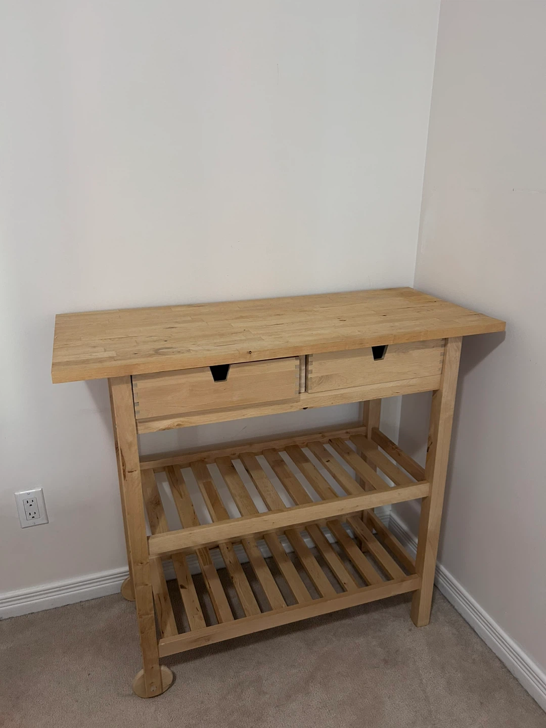 Wooden Cart with 2 Drawers - photo 3