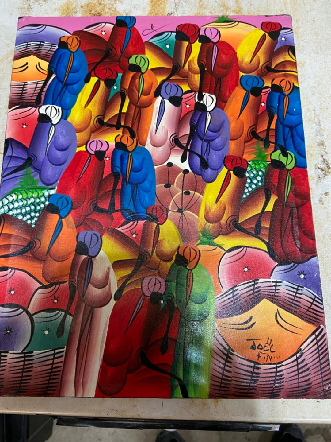 Vibrant Folk Art Painting