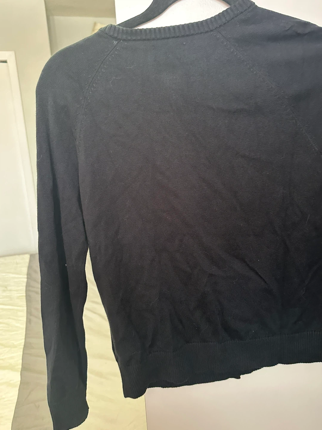 Lands' End Black Cardigan Sweater Size L (10-12) - photo 2