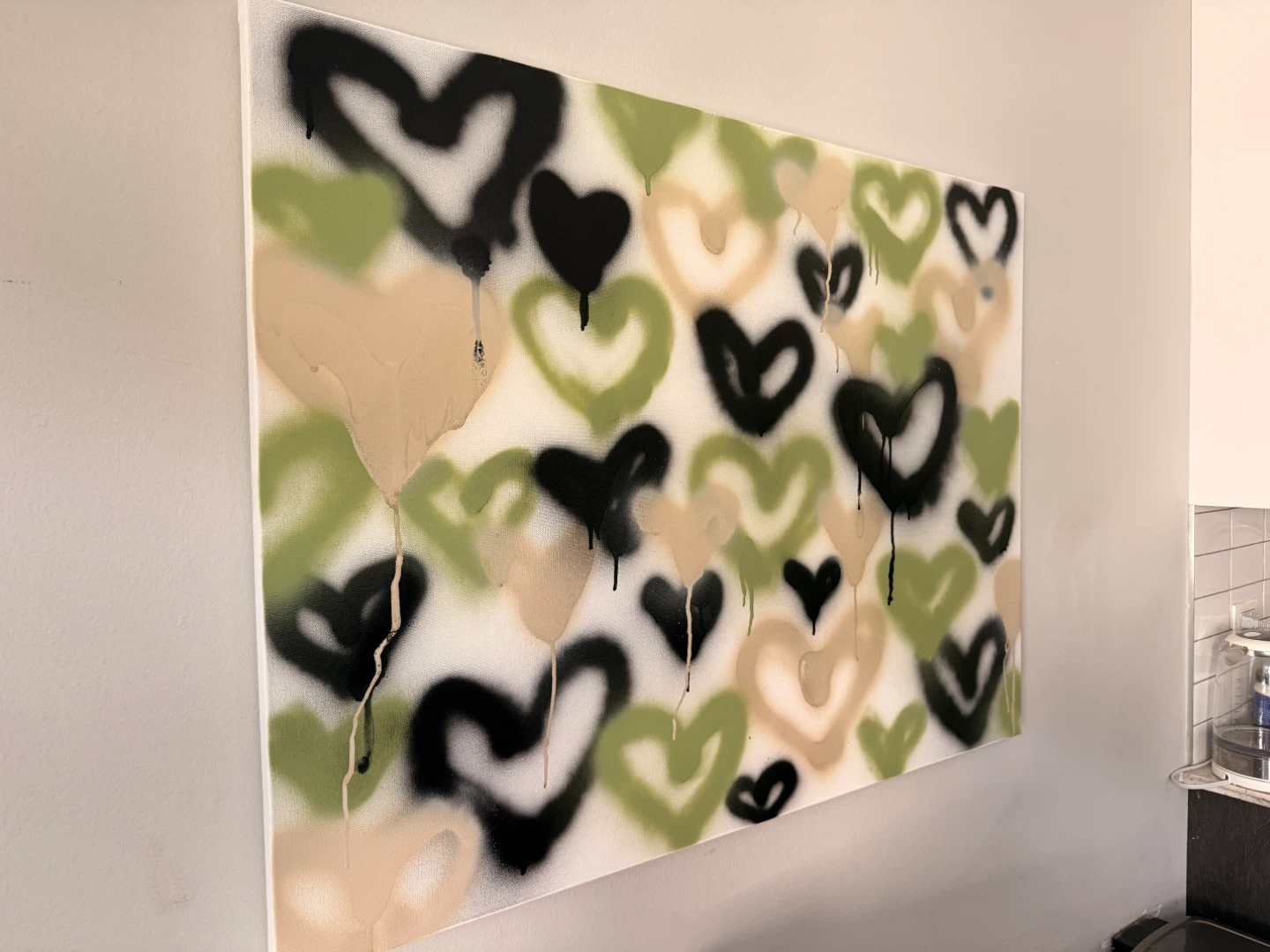 Heart Pattern Canvas Wall Art - photo 2