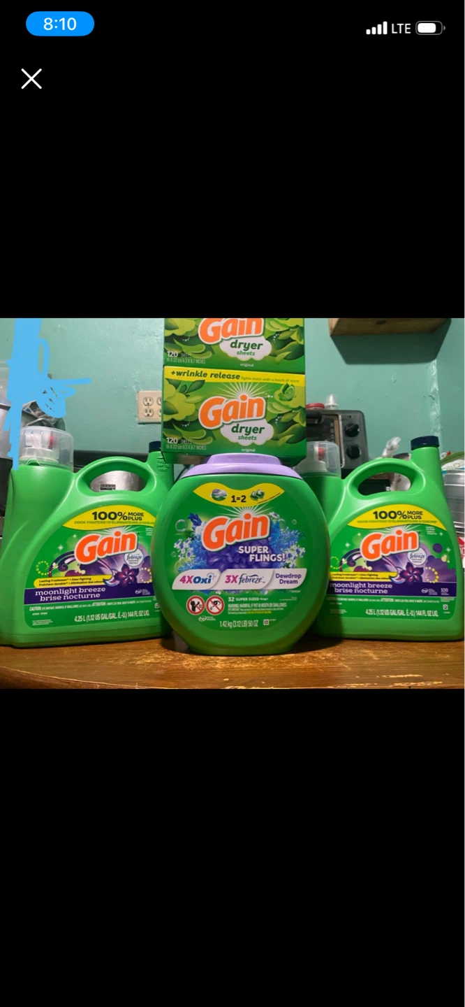 Gain Moonlight Breeze Laundry Detergent bundle