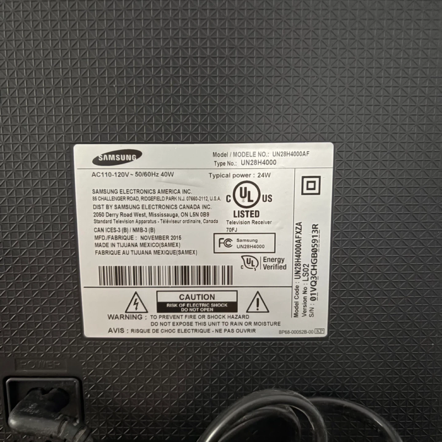 Samsung UN28H4000AF 28-inch HD Television - photo 5