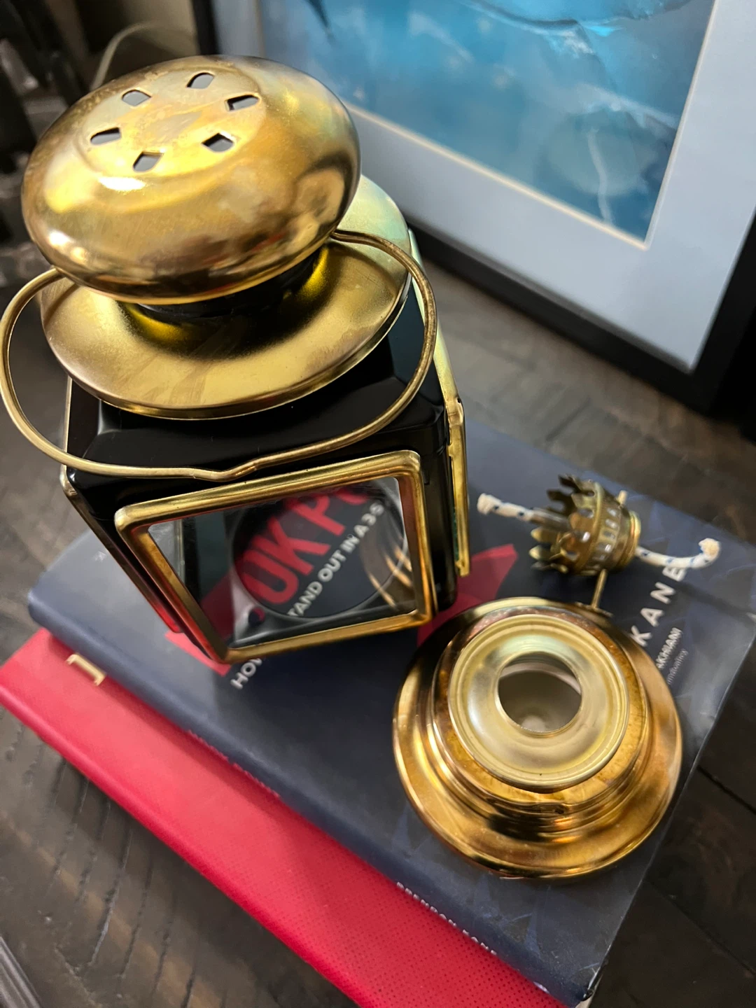 Vintage Carriage Style Oil Lamp - photo 4