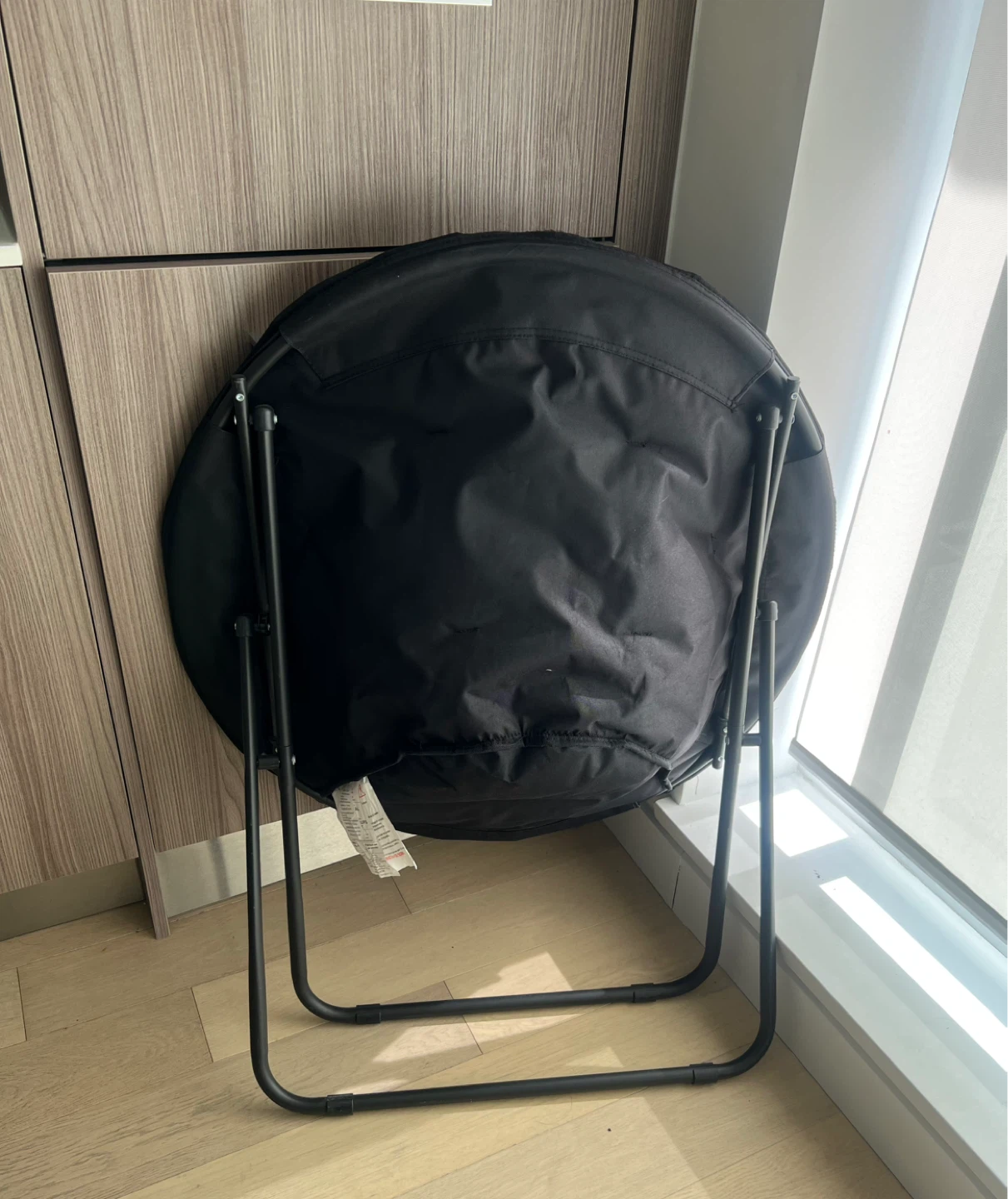 Black Portable Papasan/Moon Chair - photo 3