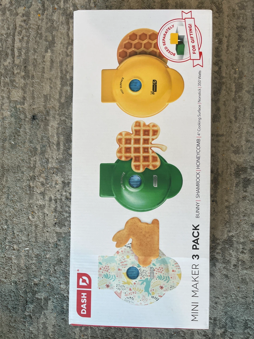 3 Pack Waffle Maker Set - Bunny, Shamrock, Honeycomb