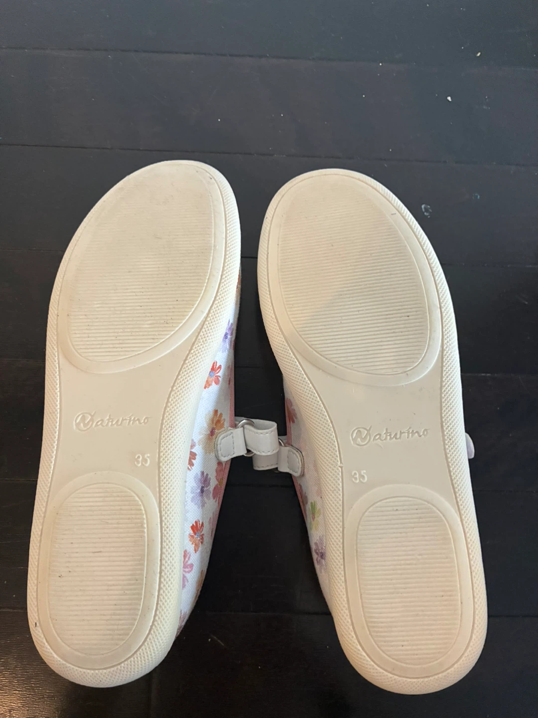 Naturino Claries Mary Jane Shoes - Child Size 3 White Floral - photo 3