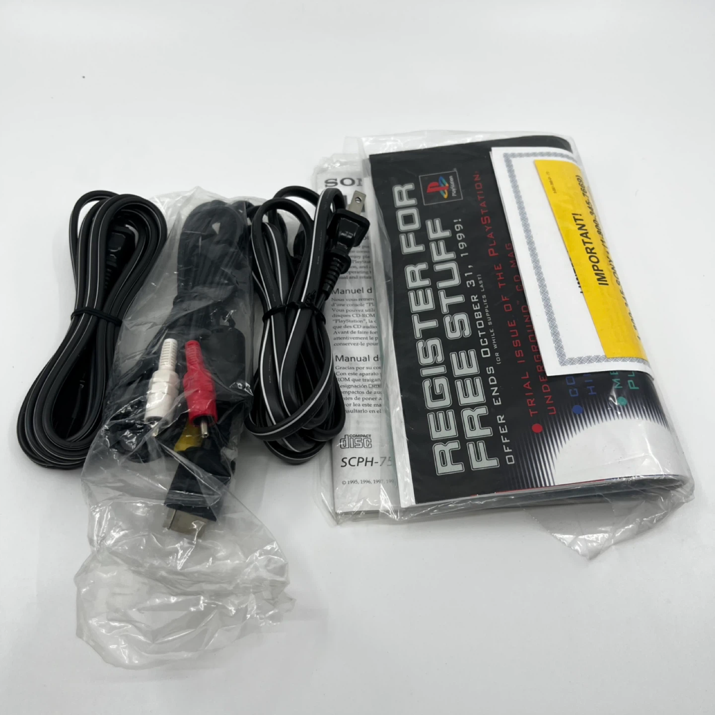 Sony PlayStation 1 (PS1) Console with Controller and Cables - photo 5