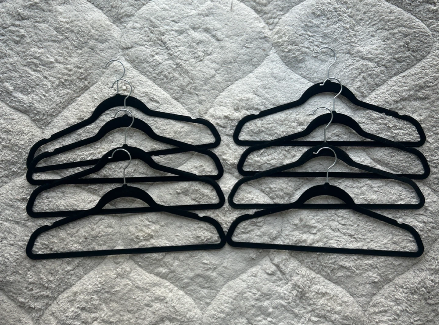 10 Black Velvet Hangers