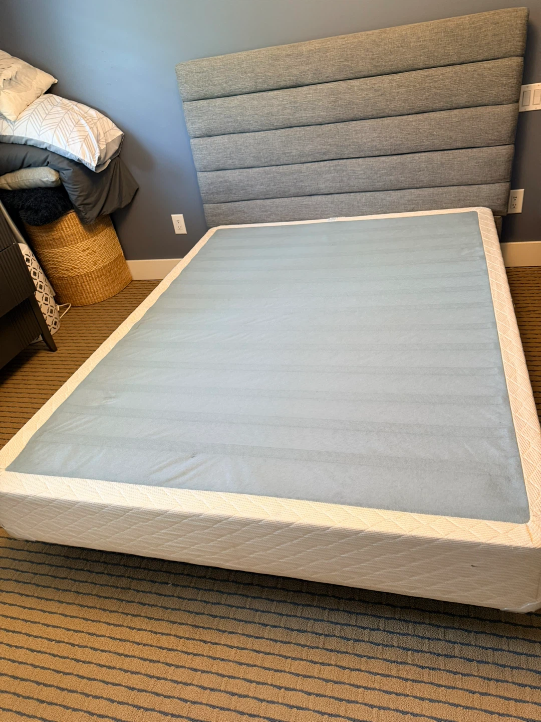 Queen Headboard and Box Spring - photo 4