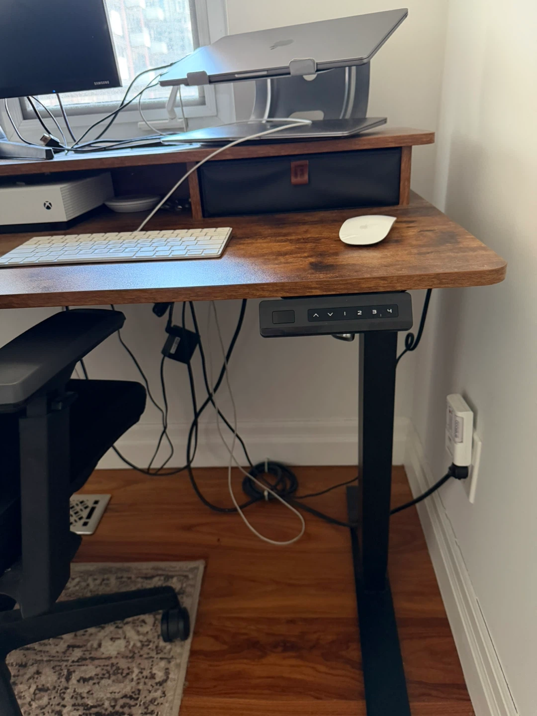 Wayfair sit to stand adjustable desk with Drawers - photo 2
