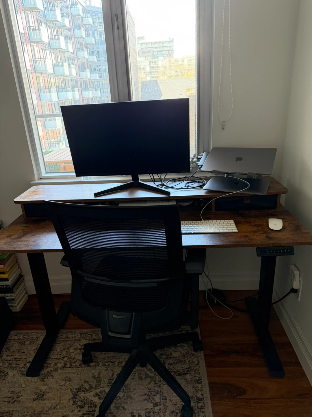 Wayfair sit to stand adjustable desk with Drawers