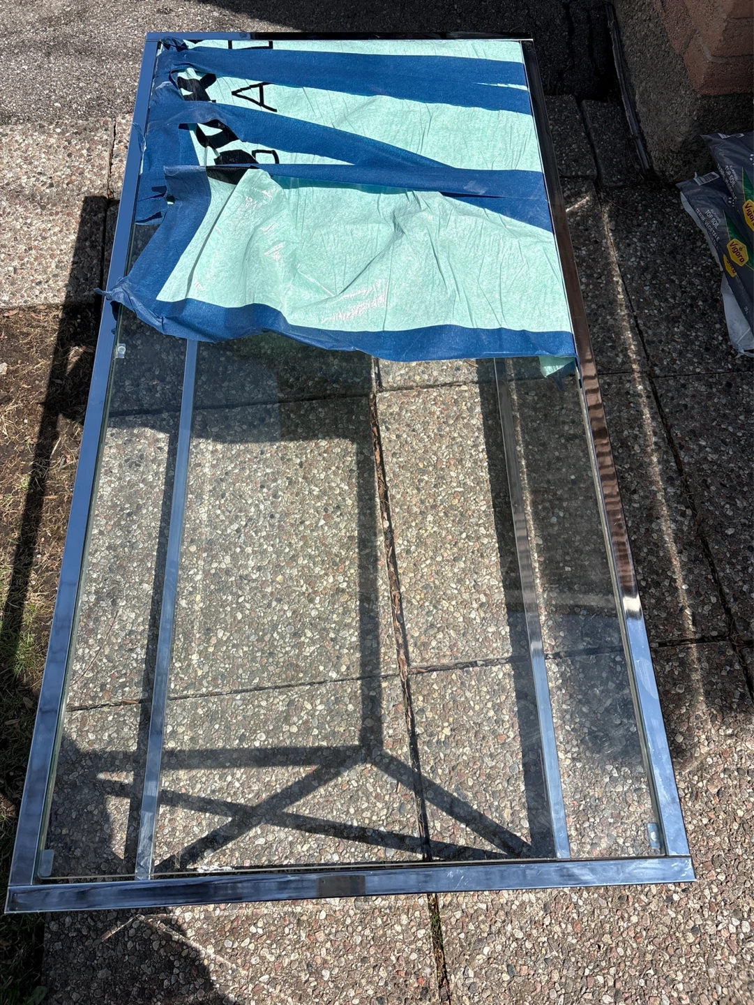 Chrome and Glass Coffee Table - photo 4