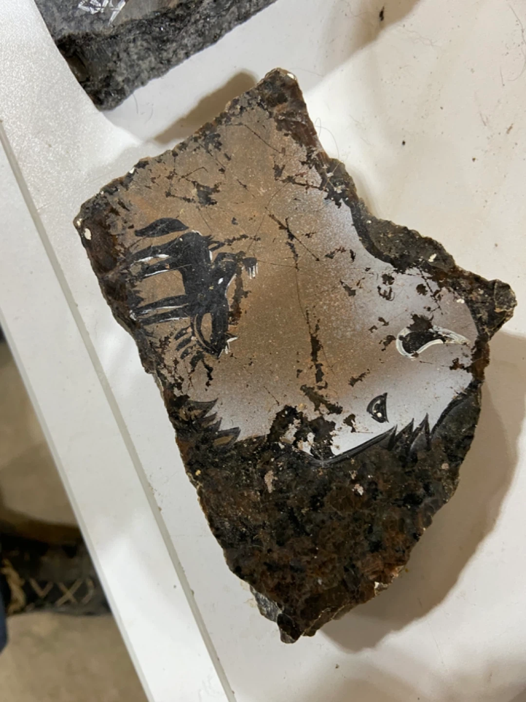 Hand-Painted Stone Eagle Art Piece - photo 5