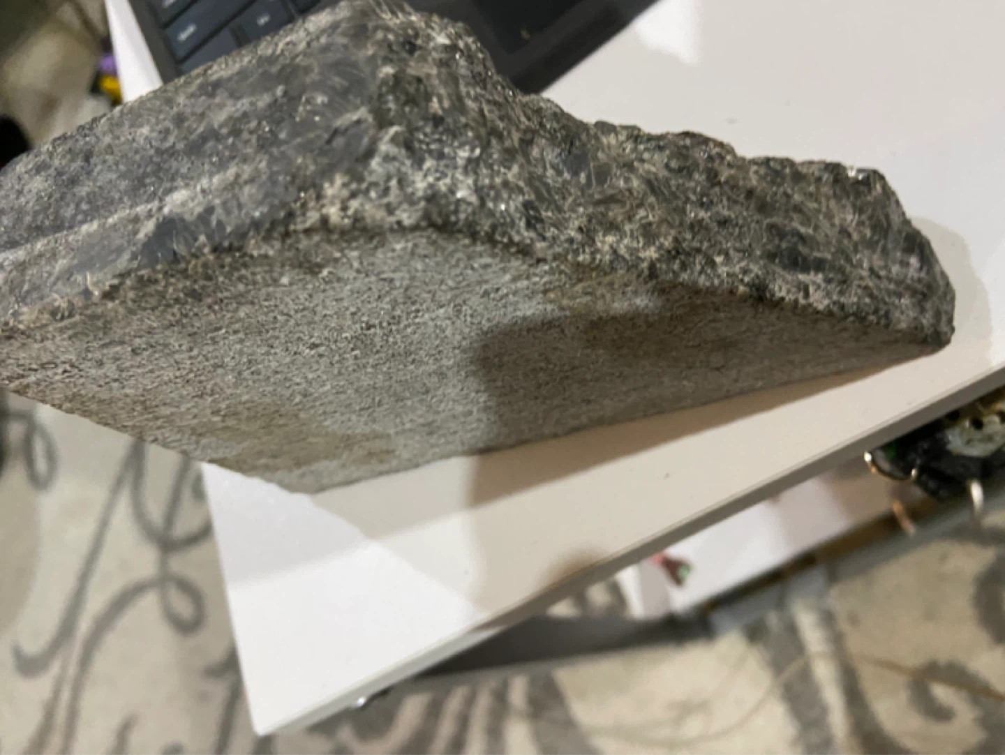Hand-Painted Stone Eagle Art Piece - photo 3