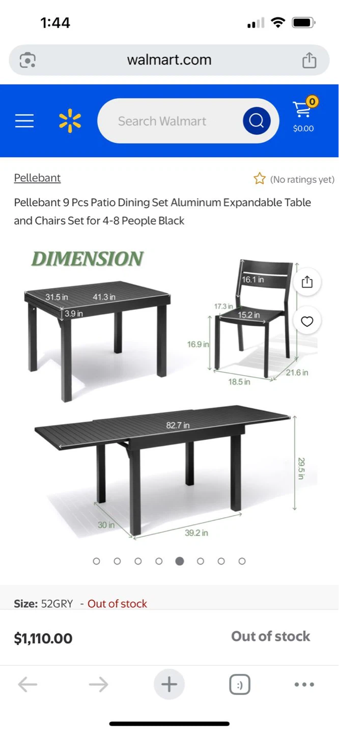 Expandable Patio Dining Set - photo 2