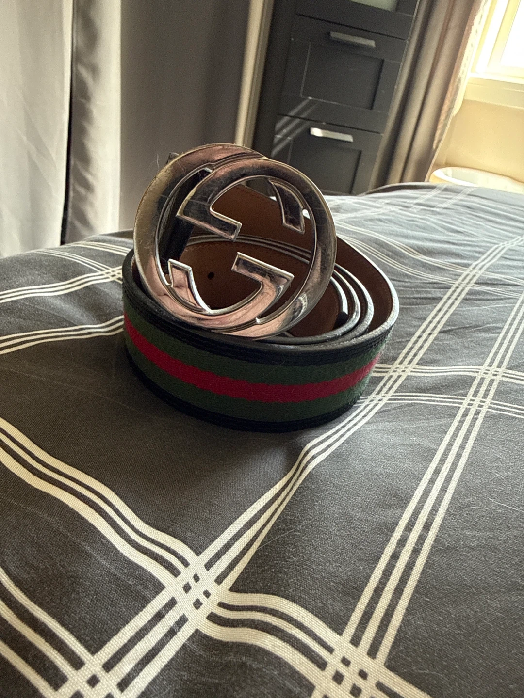 Gucci Web Belt with GG Buckle