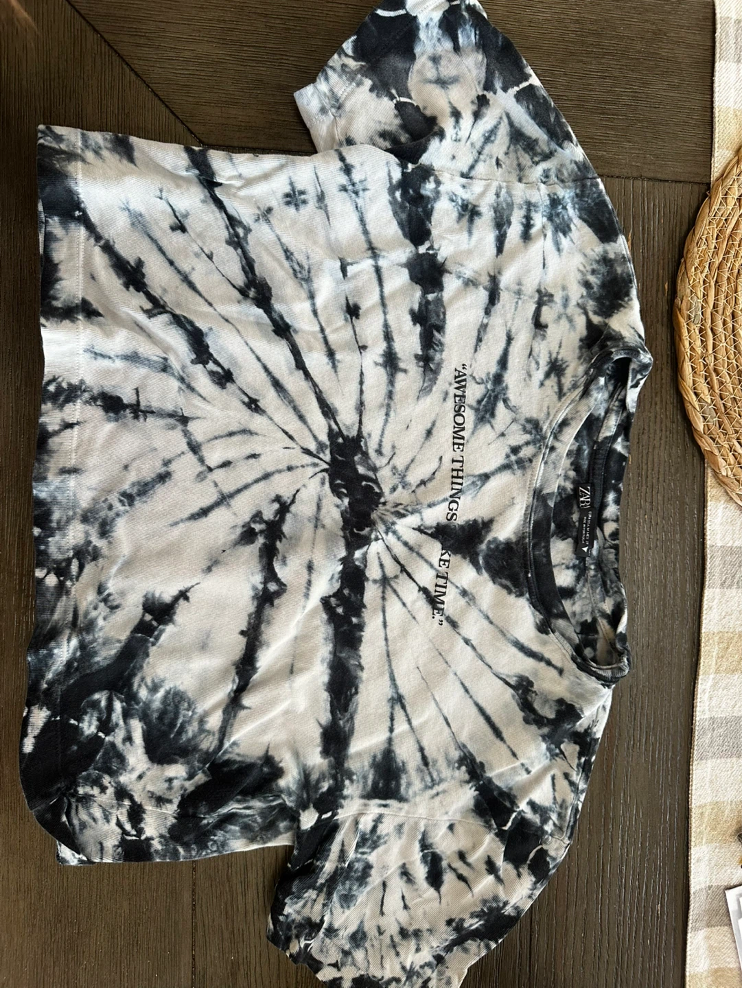 Tie-Dye Cropped T-Shirt - Size M - photo 2