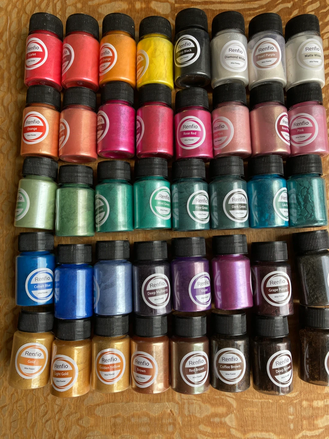 Set of 40 New Mica Powders - photo 2