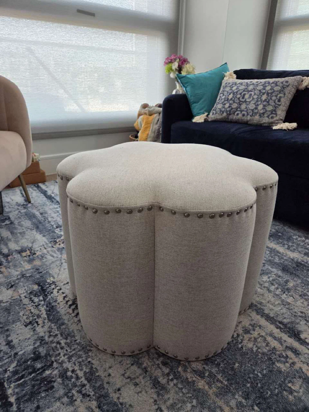 Flower Shaped Ottoman/Footrest - photo 2