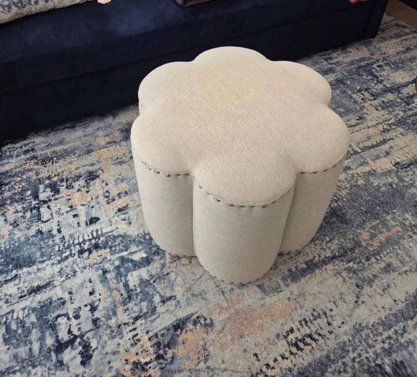 Flower Shaped Ottoman/Footrest