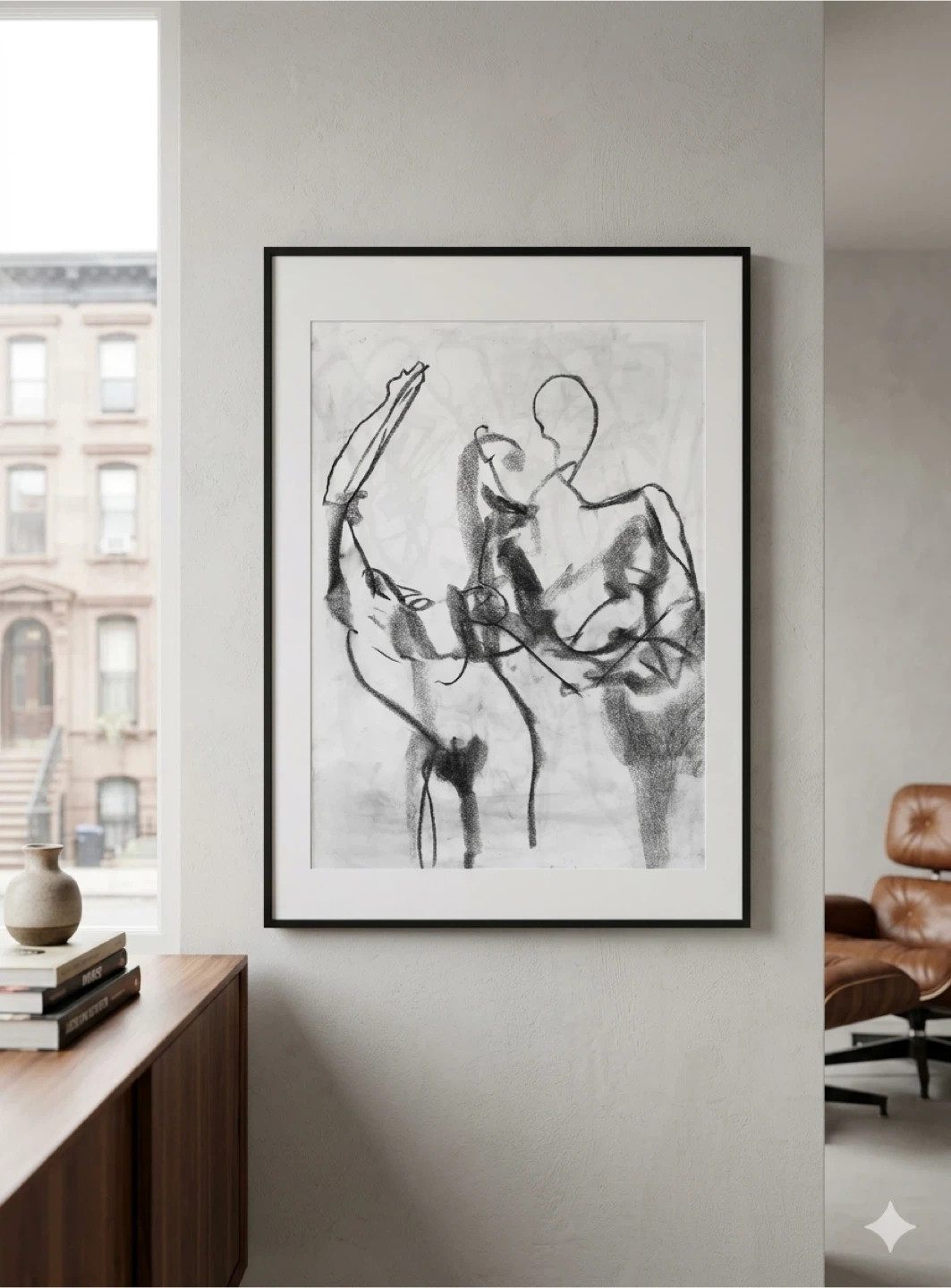 Figure Study - Original Charcoal Drawing - 18x24 🌱