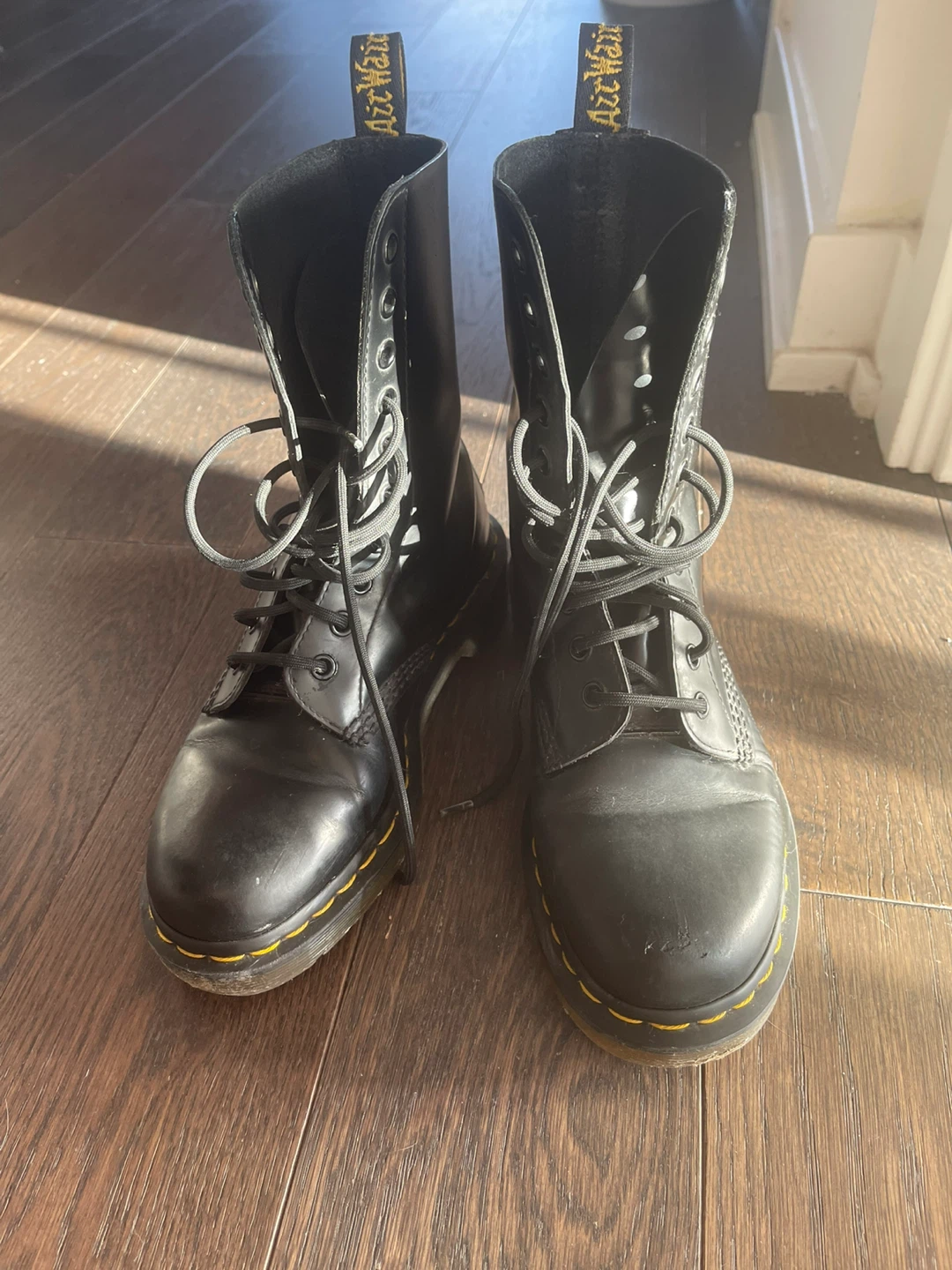 Dr. Martens 1460 Smooth Leather Boots Black Size 38