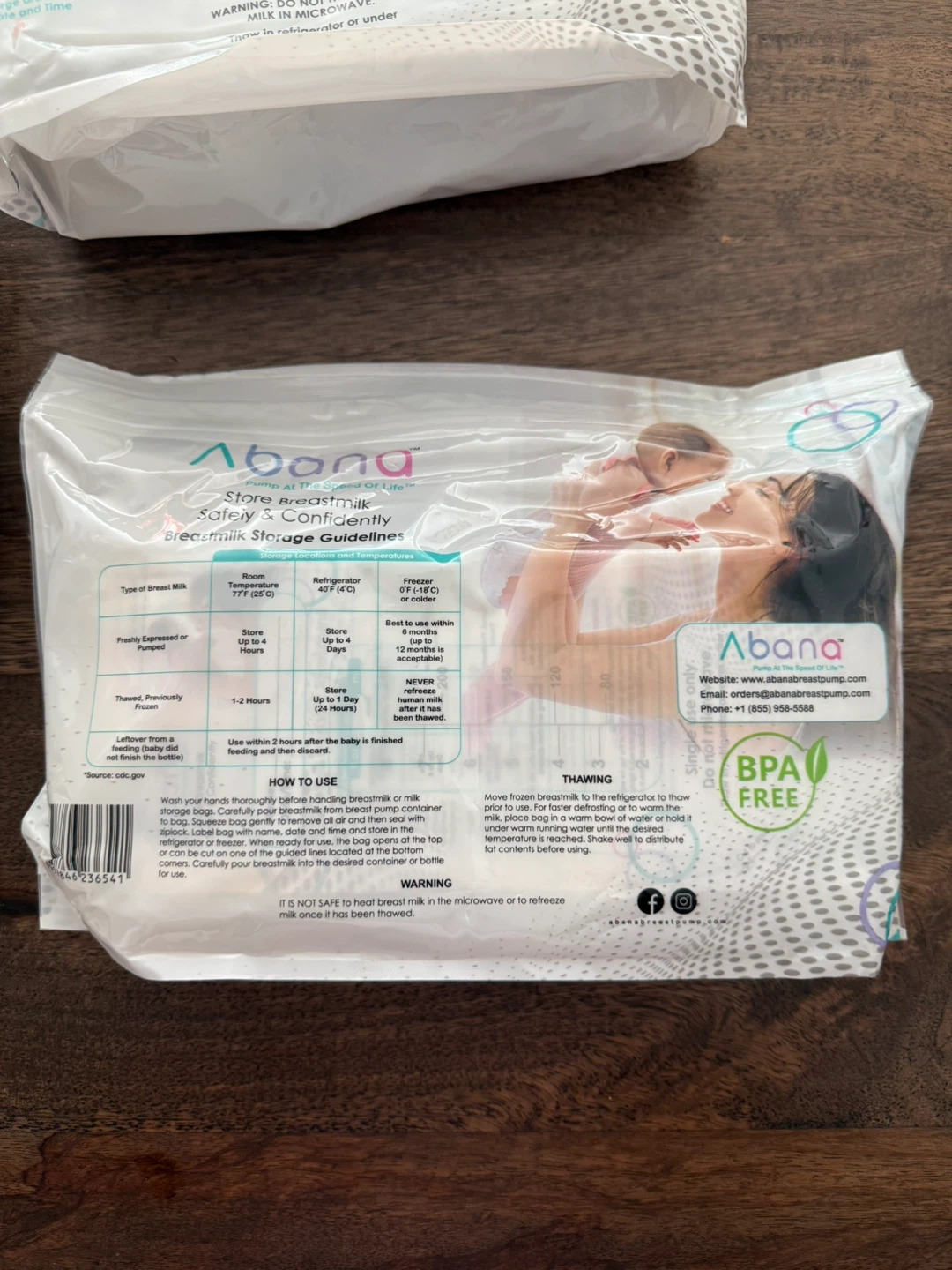 Breastmilk storage bags - 8 oz - 100 count - unopened 4 bags - photo 3
