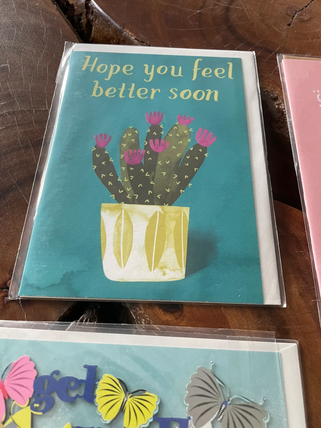 Get Well Soon Card collection of 4 NEW - photo 3