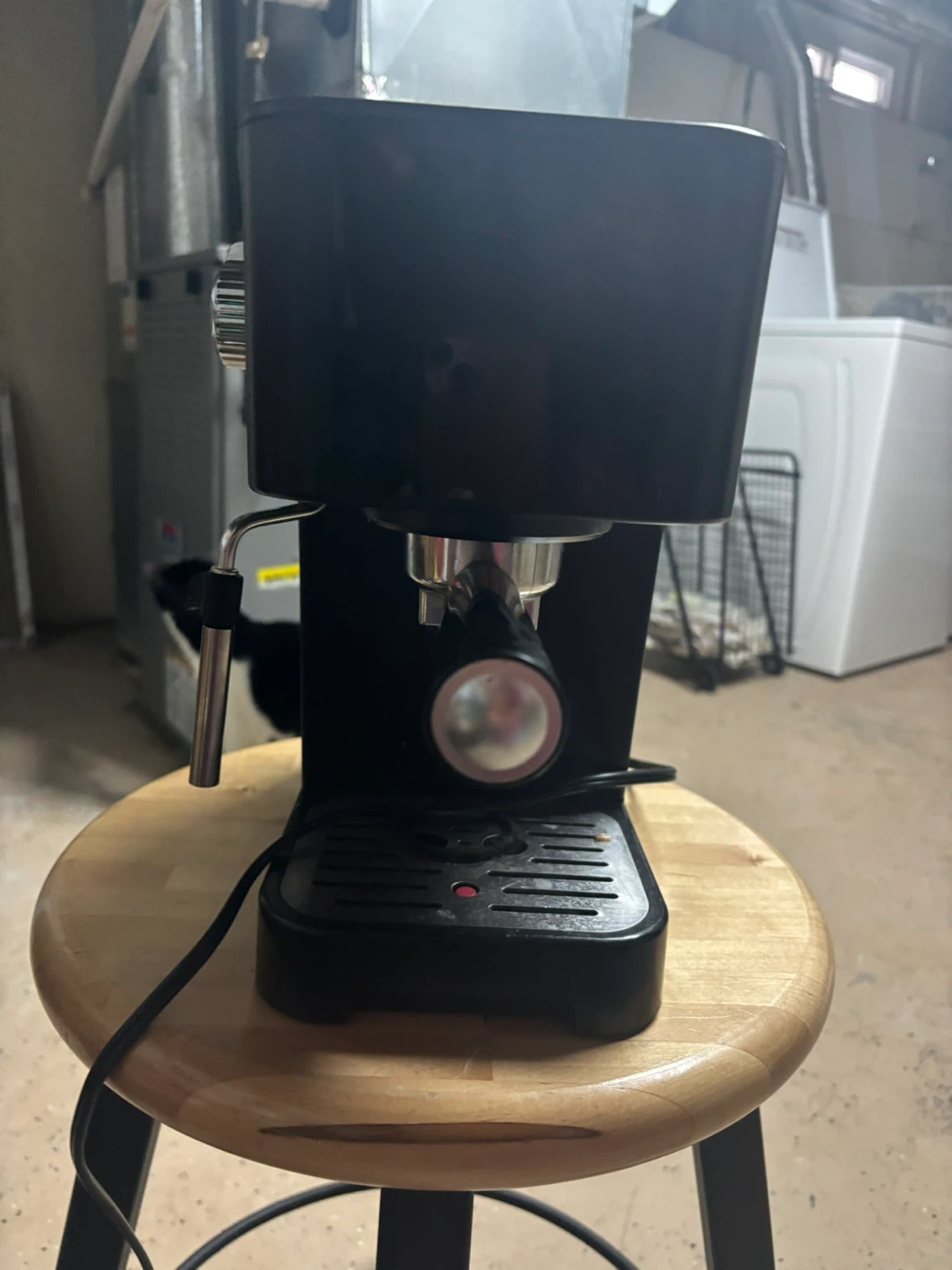 Black Espresso Machine