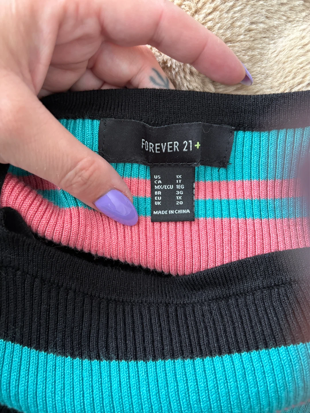 Forever 21+ Striped Ribbed Spaghetti Strap Dress - photo 5