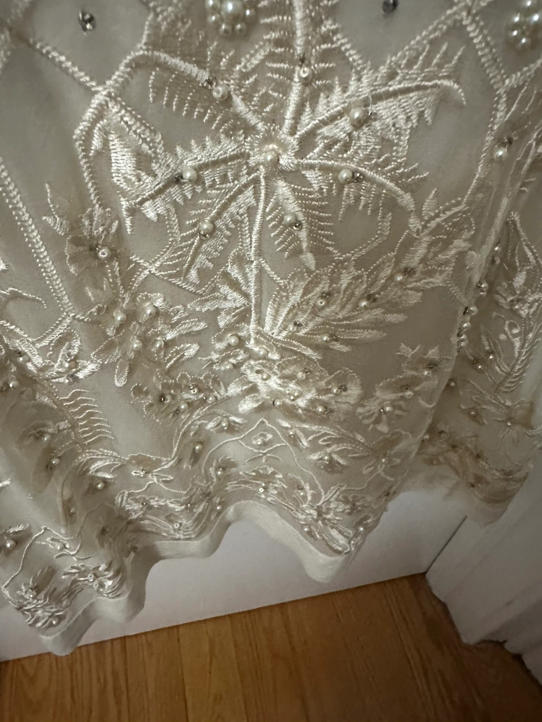 Beaded Embroidered Dress, pants with Dupatta - photo 4