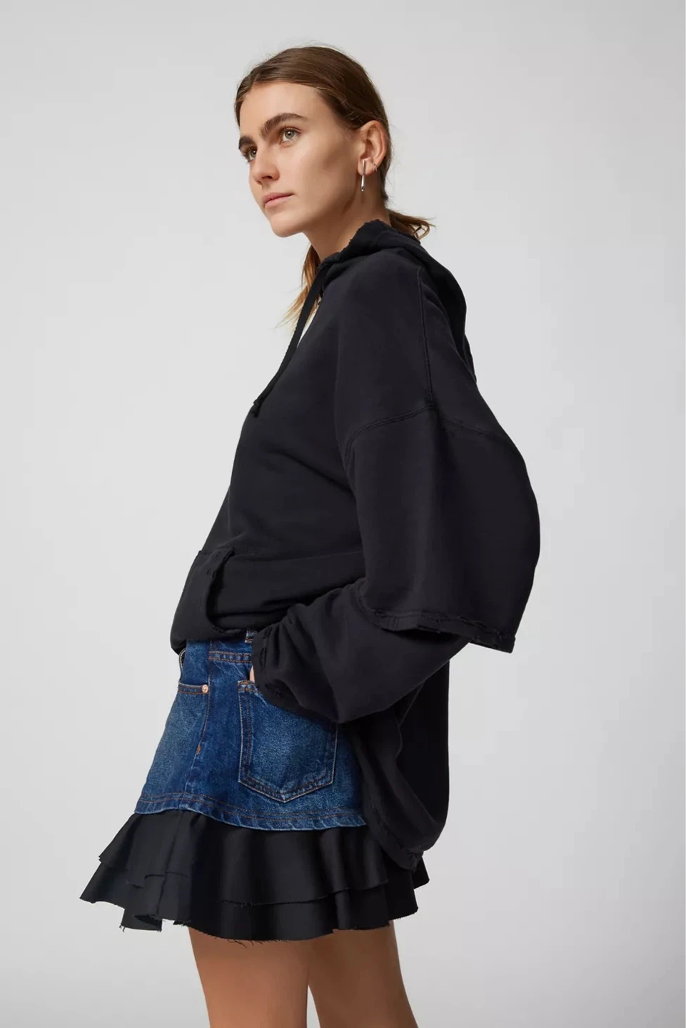 Urban Outfitters Shannon Denim Ruffle Mini Skirt - photo 4