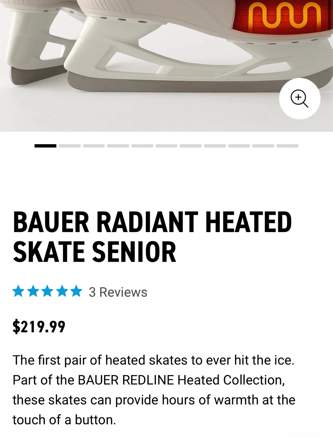 Bauer Radiant Heated Skates — Unisex, Size 8, BRAND NEW! - photo 5