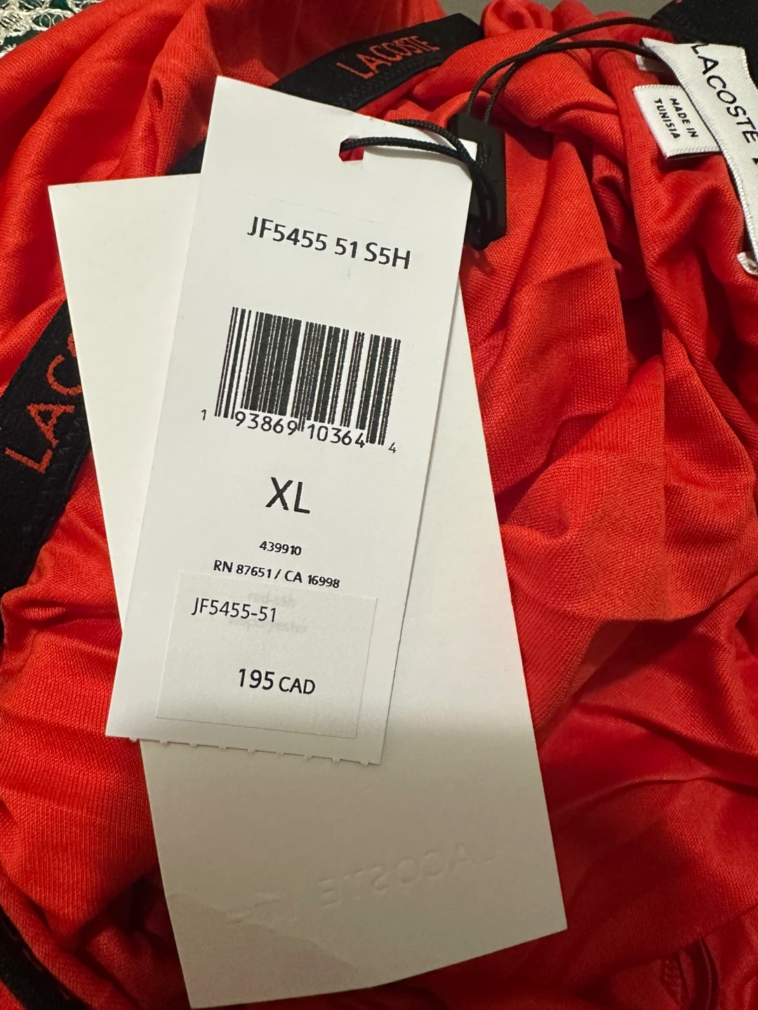 Lacoste Pleated Skirt - Red coral - XL - photo 4