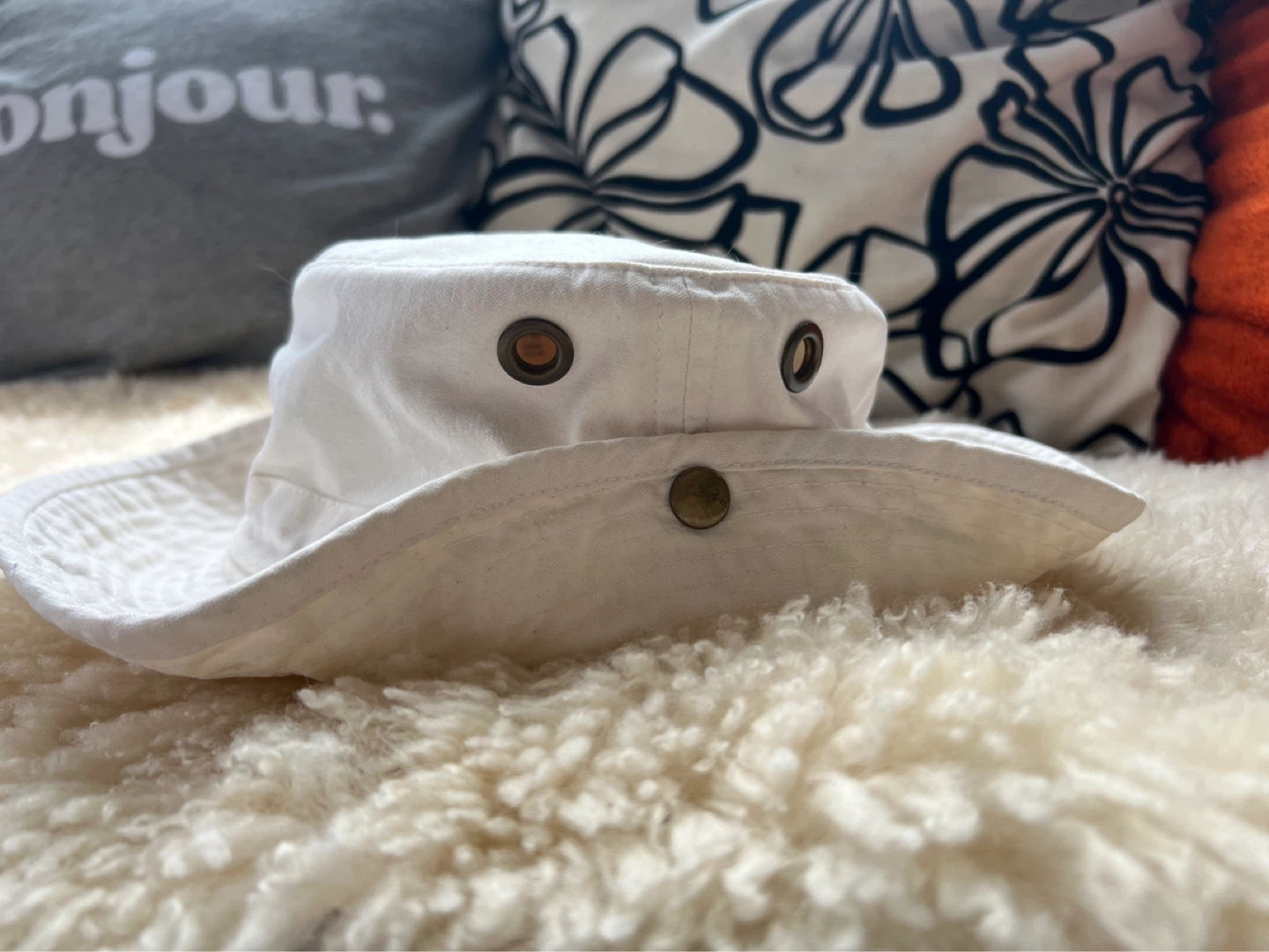 Tilley Hat - White Cotton Bucket Hat - photo 3