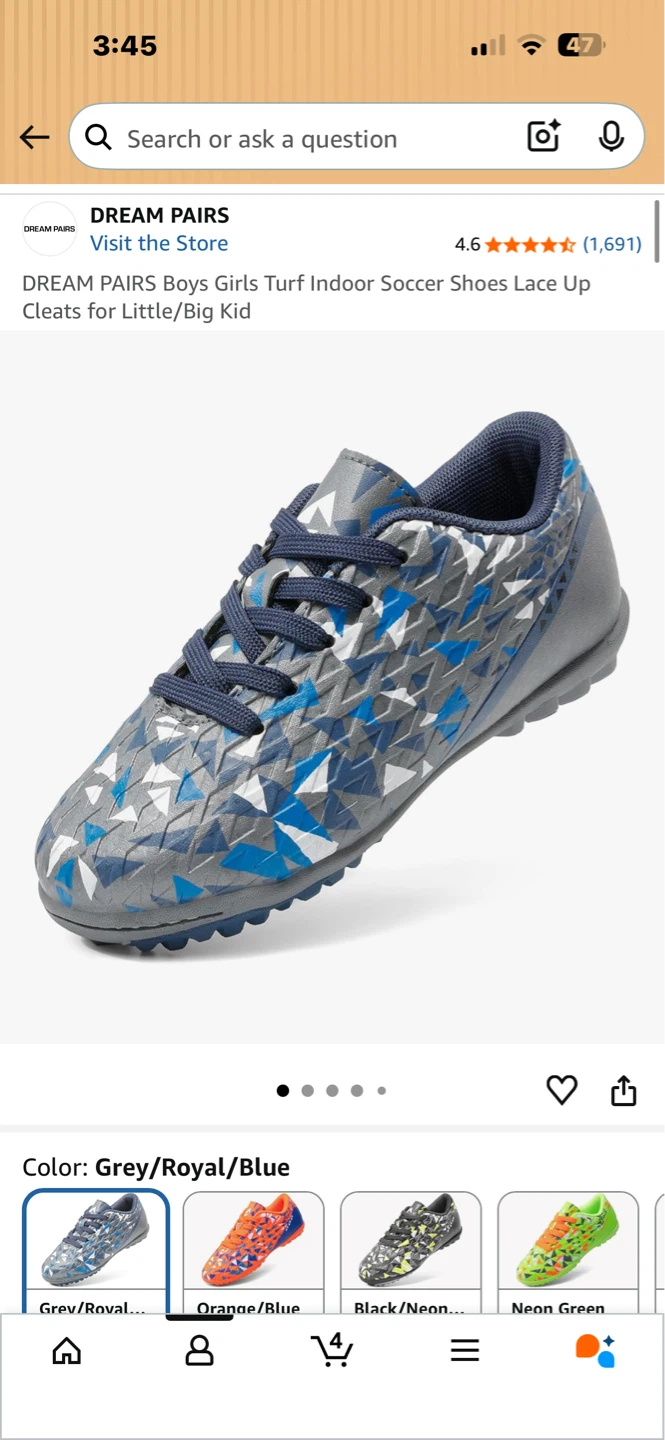 Turf Indoor Soccer Shoes size 6 - photo 4