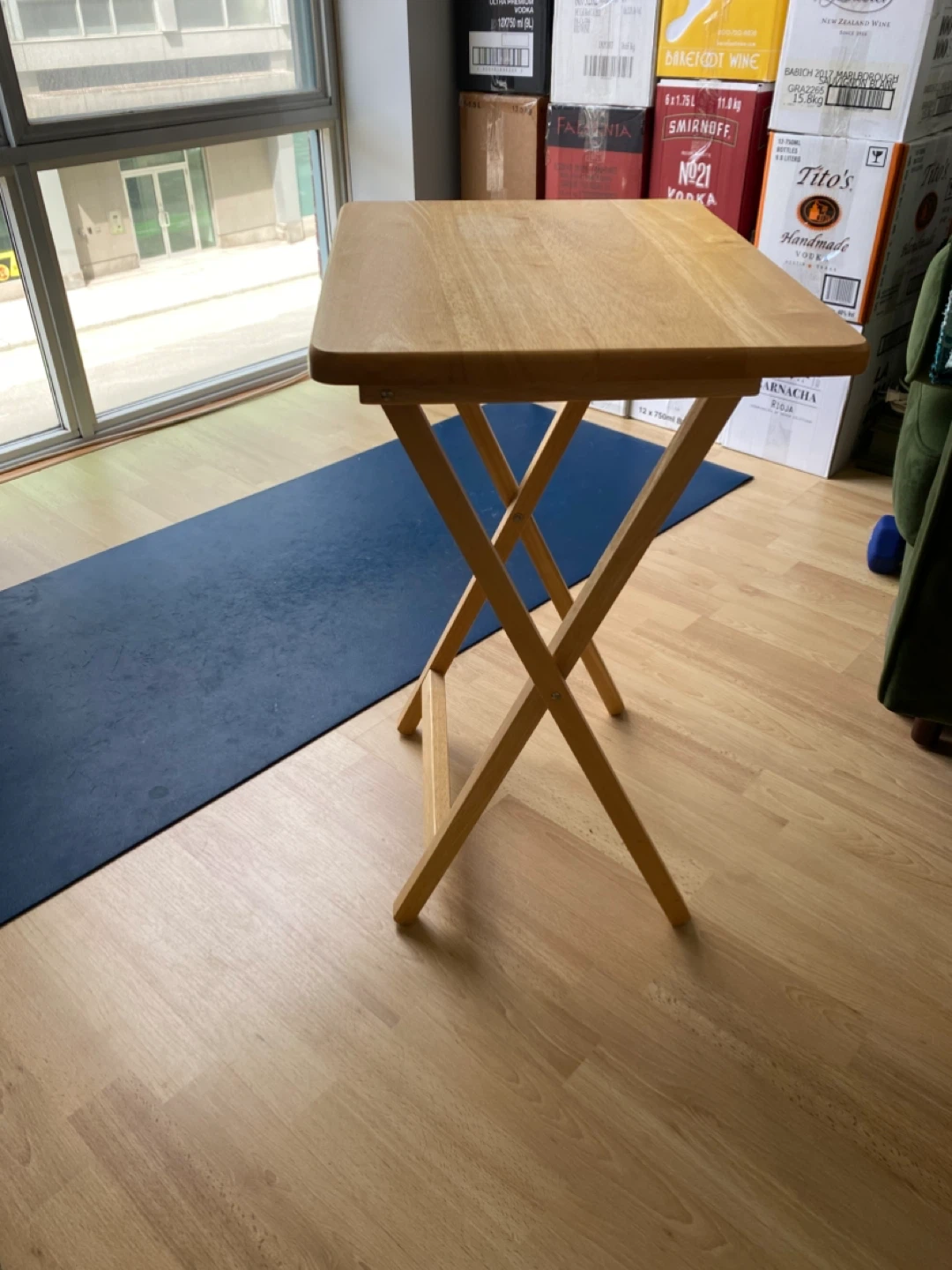 Wooden Folding Tray Table need picked up be end of day