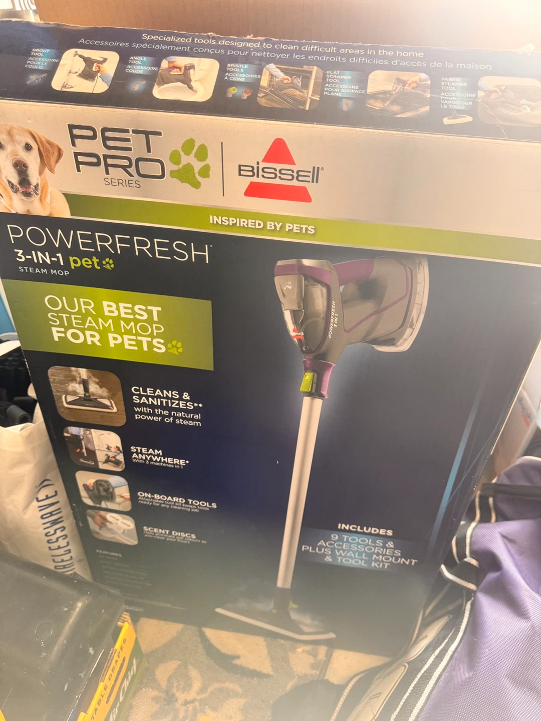 Bissell PowerFresh Pet Pro Series 3-in-1 Steam Mop