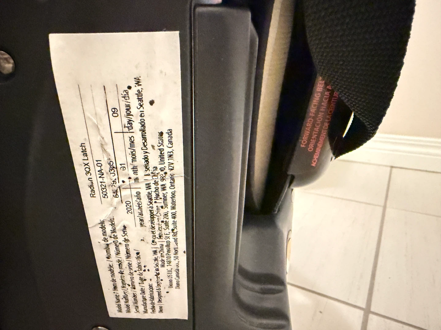 Diono Radian 3QX Latch Car Seat - photo 3