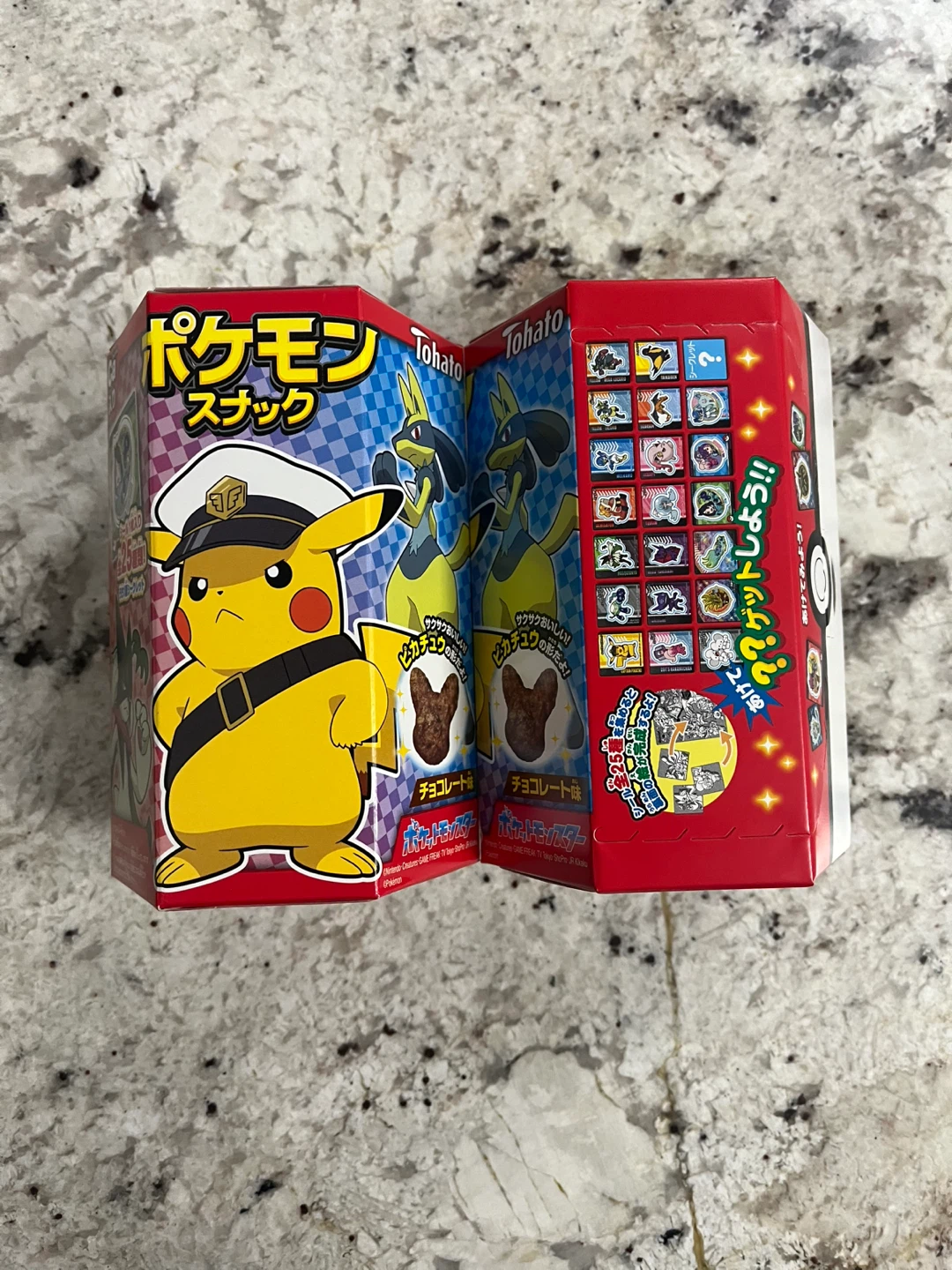 2 Packs Tohato Pokemon Snack Chocolate Biscuits
