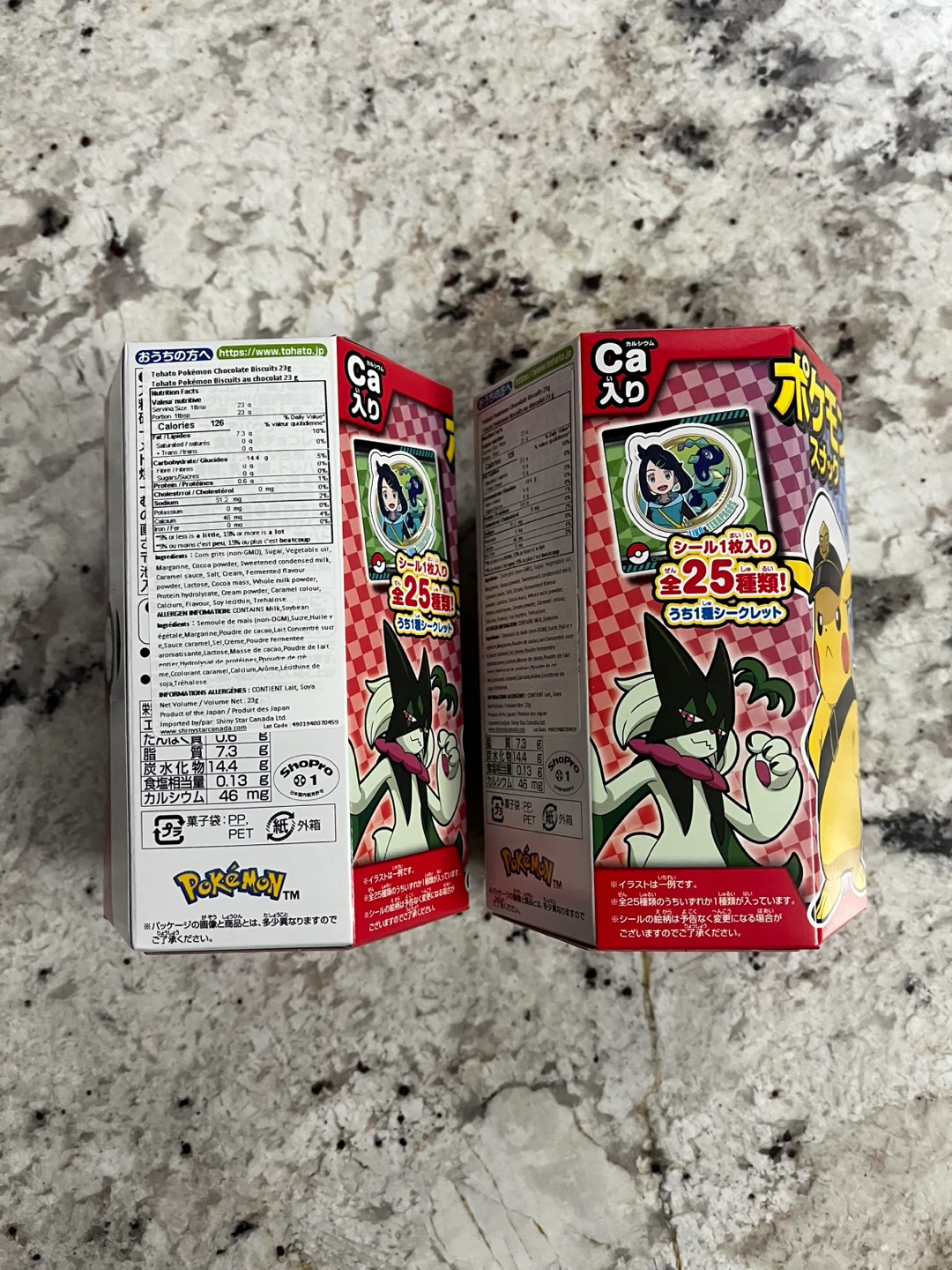 2 Packs Tohato Pokemon Snack Chocolate Biscuits - photo 2